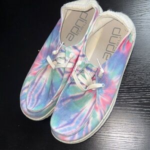Hey Dude Women's Multicolor Tie-Dye Flats